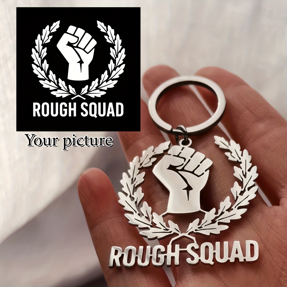 TEMU Sleutelhanger voor dames met clublogo, bedrijfs- en persoonlijke studiobadge, aangepast origineel logo en andere gepersonaliseerde fotomaatwerk.