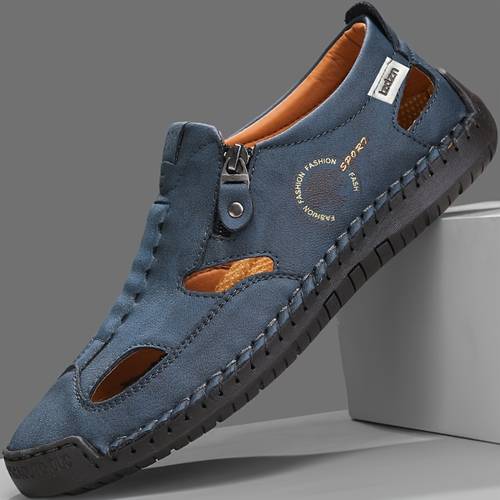 elementbilde herresandaler for menn, svarte, brune, grå, sommerstørrelse, fotturer, uformelle
