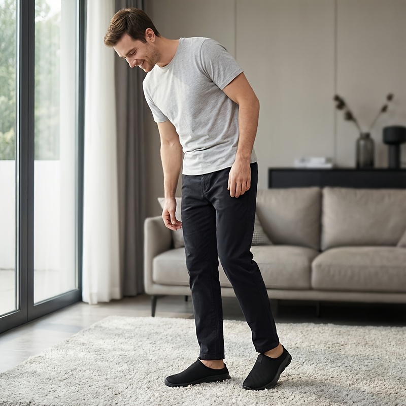 Men'S Slippers, Casual And Sporty Slip-On Shoes with a Lightweight Wide Toe, Comfortable Backless Design, Featuring a Cushioned Outsole, Upgraded Version, Suitable for Indoor, Home, And Outdoor Use for Both Men And Women