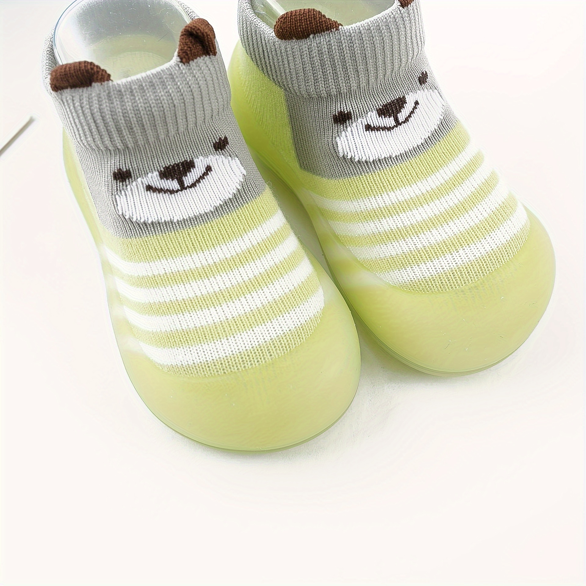 Cute Cartoon Comfortable Slip On Sock Shoes For Baby Boys, Breathable Non Slip Walking Shoes For Indoor Outdoor, Spring And Autumn