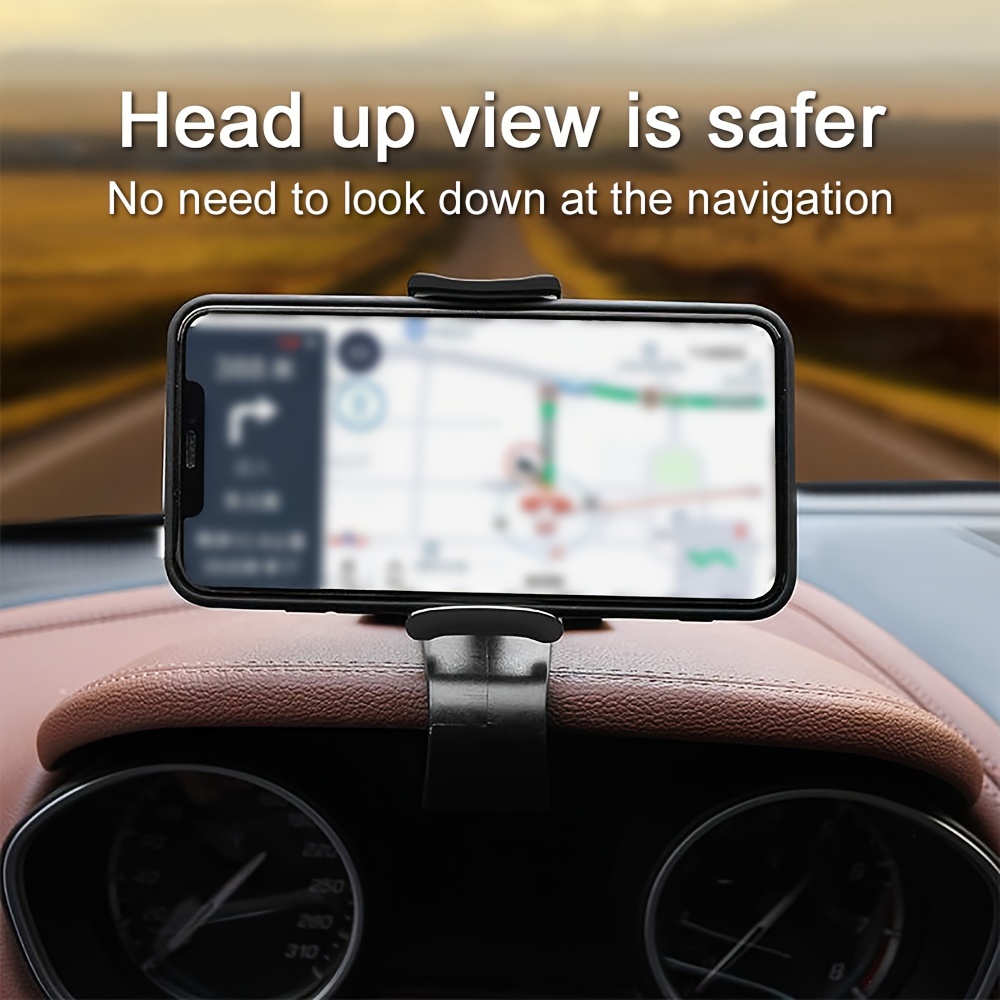 

Car Dashboard Phone Mount Clip - Rotatable, Waterproof, Holder For Easy Navigation And