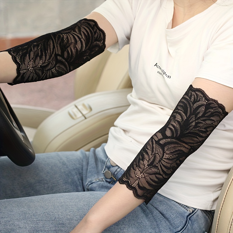 Image of Women's Covers Summer Thin Joint Large Arm Sleeves Cover Elastic Breathable Half-length Short Sleeves
