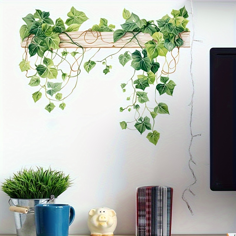 Toilet Leaf Pattern Sticker Bedroom Living Room Wall Decoration Removable Self-adhesive Wall Sticker Refrigerator Sticker Pvc