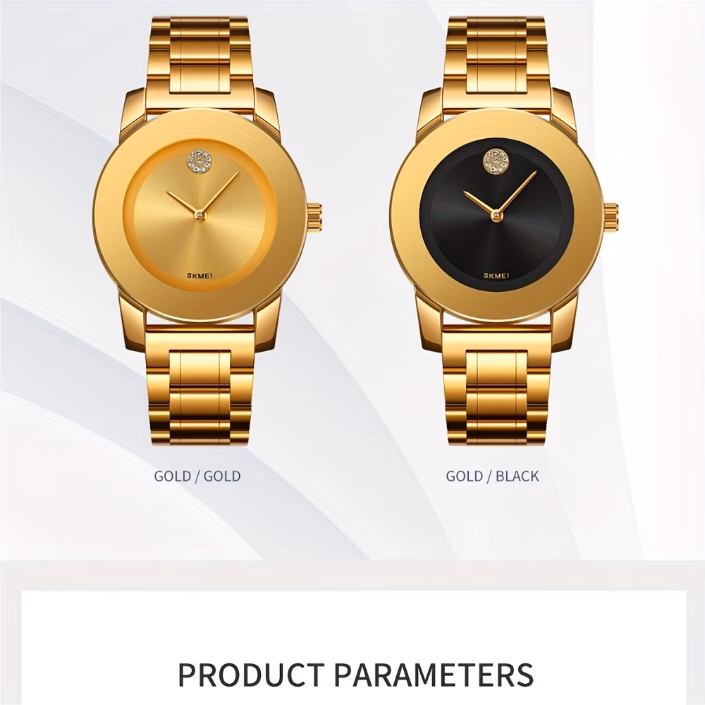 stylish womens quartz watch with a round dial suitable for parties and everyday wear this accessory is perfect for enhancing outfits and a great birthday gift Product details 1