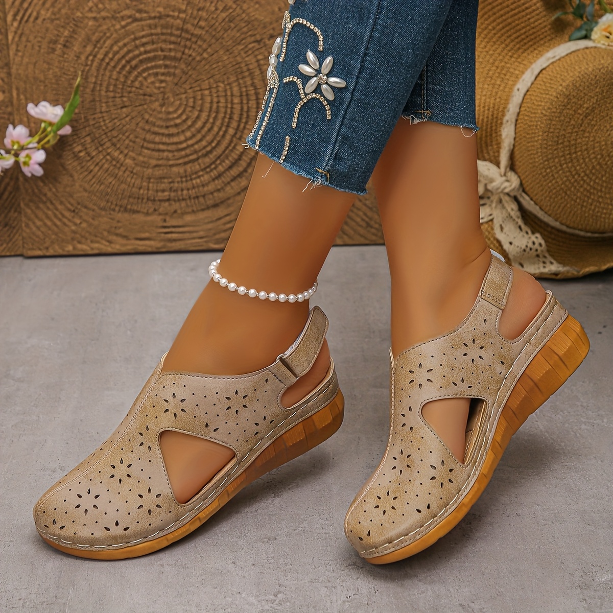 Mirani™ Women's Closed-Toe Perforated Wedge Sandals
