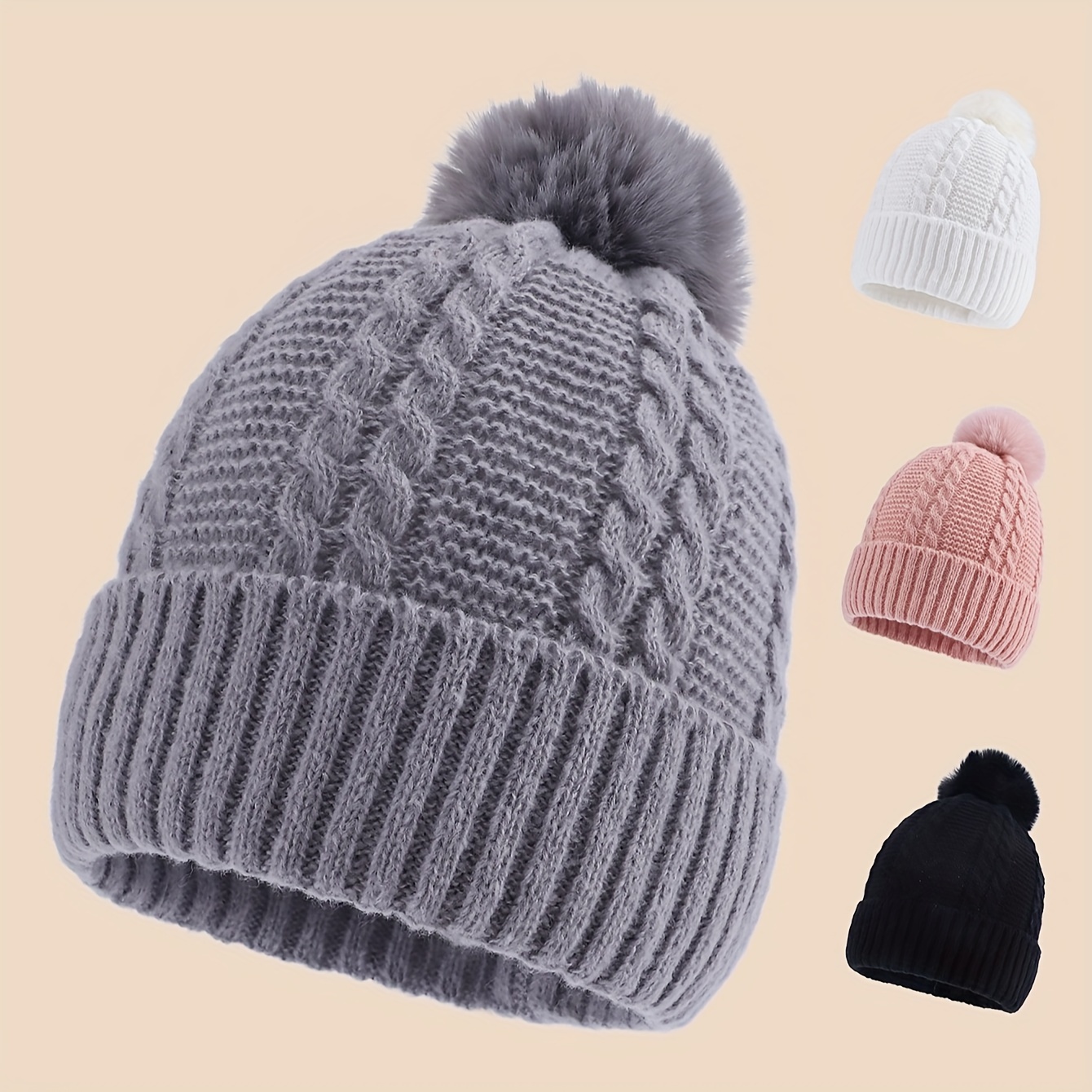 

& 's Beanie - , Knit Hat Ear , Multiple