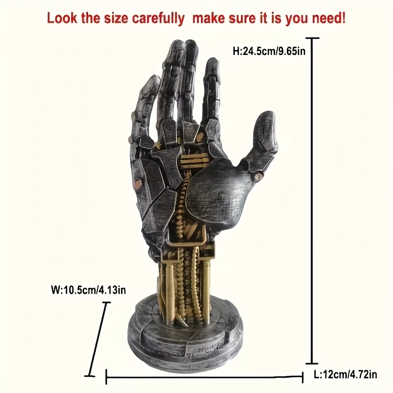 TEMU Cyberpunk 3d Printed Game Controller Stand - Multifunctional Desktop Organizer For Controllers & Phones , Mechanical Style Decor ,