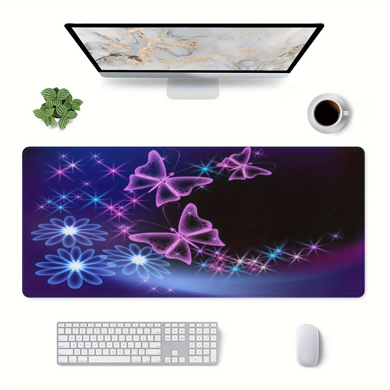 Butterfly/ Blue Fish/ Pig Pattern Mouse Pads Aesthetic - Temu Canada