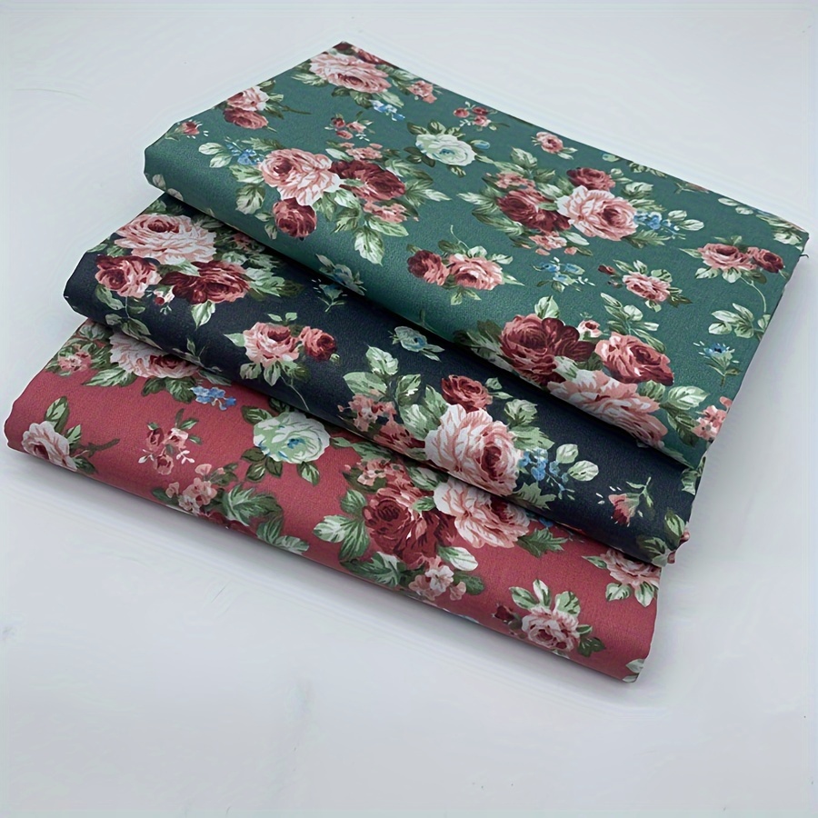 

1pc Cotton Printed Fabric, Floral Printed Cotton Fabric, Diy Quilting Sewing Material, Decorative Cloth For Handicrafts & Patchwork