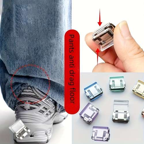 Lot De 10 Clips Invisibles Pour Raccourcir Le Pantalon - Ajustement D'Ourlet Sans Coudre - Fixation Facile