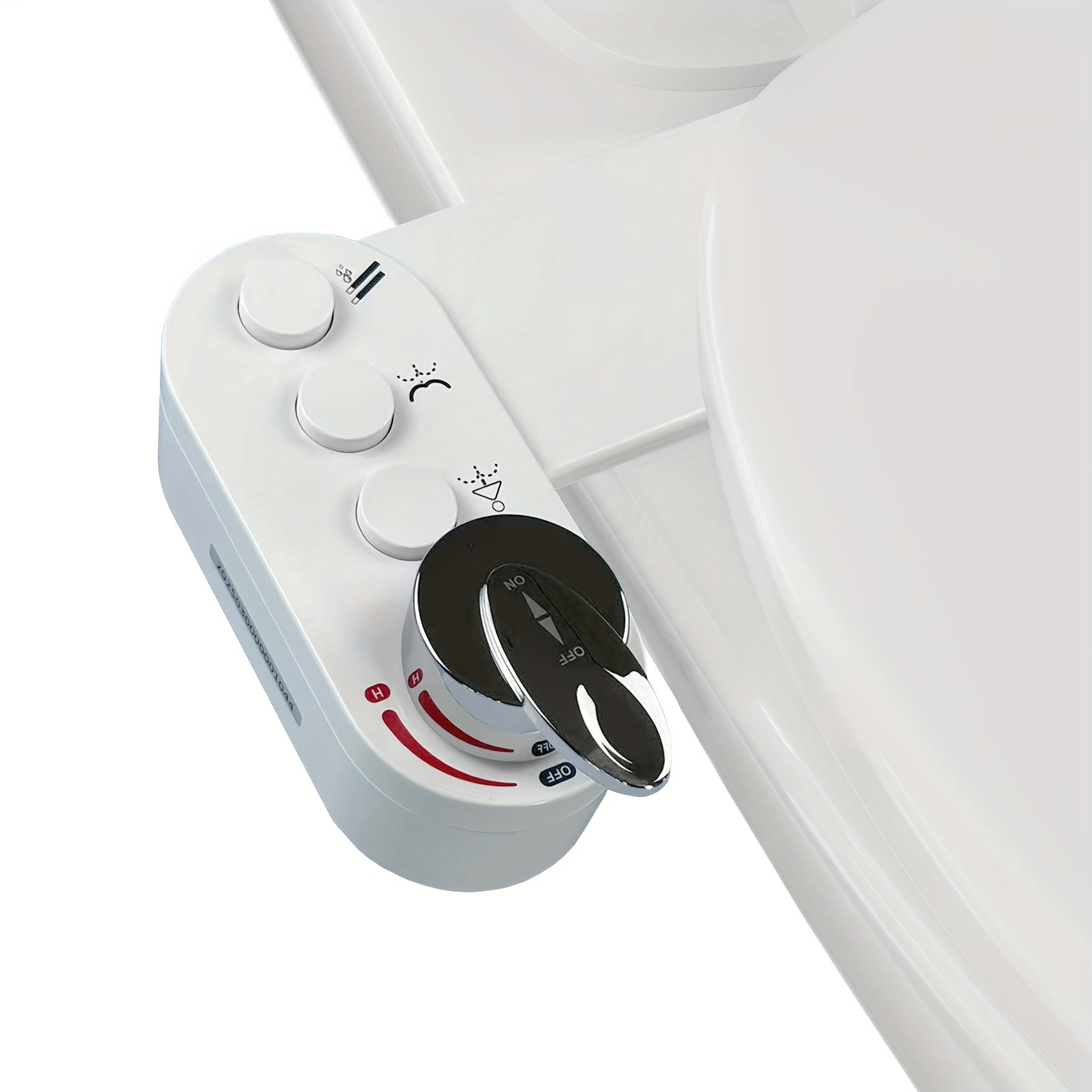 TEMU Bidet Attachment For Toilet With Dual Nozzles (feminine & Rear Wash) - Hot/cold Water, 3-button Control, Self-cleaning Sprayer, Easy Diy