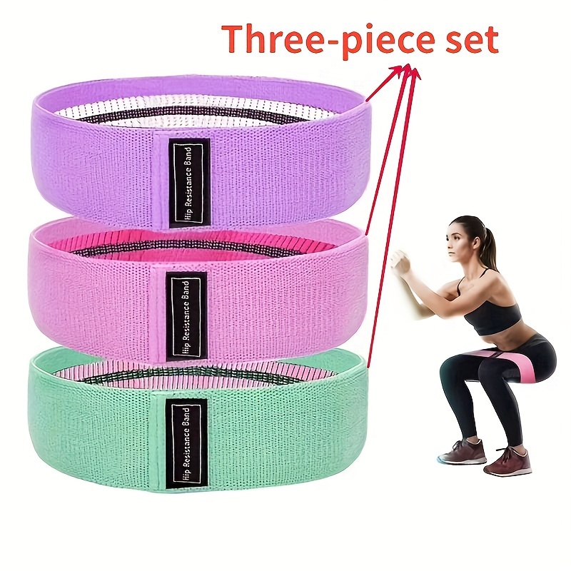 

3pcs Yoga Resistance Bands Set, Durable And Elastic, For Full-body Workouts, Strength Training, Yoga, And Pilates