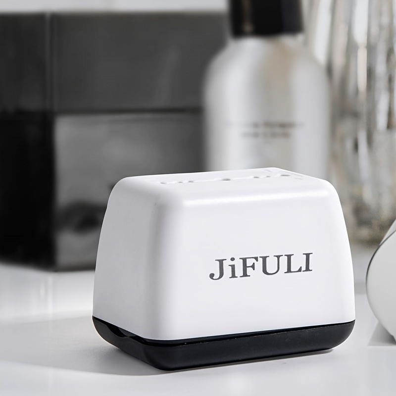 Jifuli 1pc Storage Box, White And Blue Dual- Home Old Disposal Case