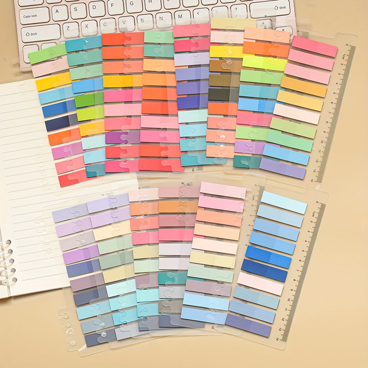 

2800 Sheets Of Cute Sticky Notes, Retro Index Tabs, School And Office Supplies (14 Styles)