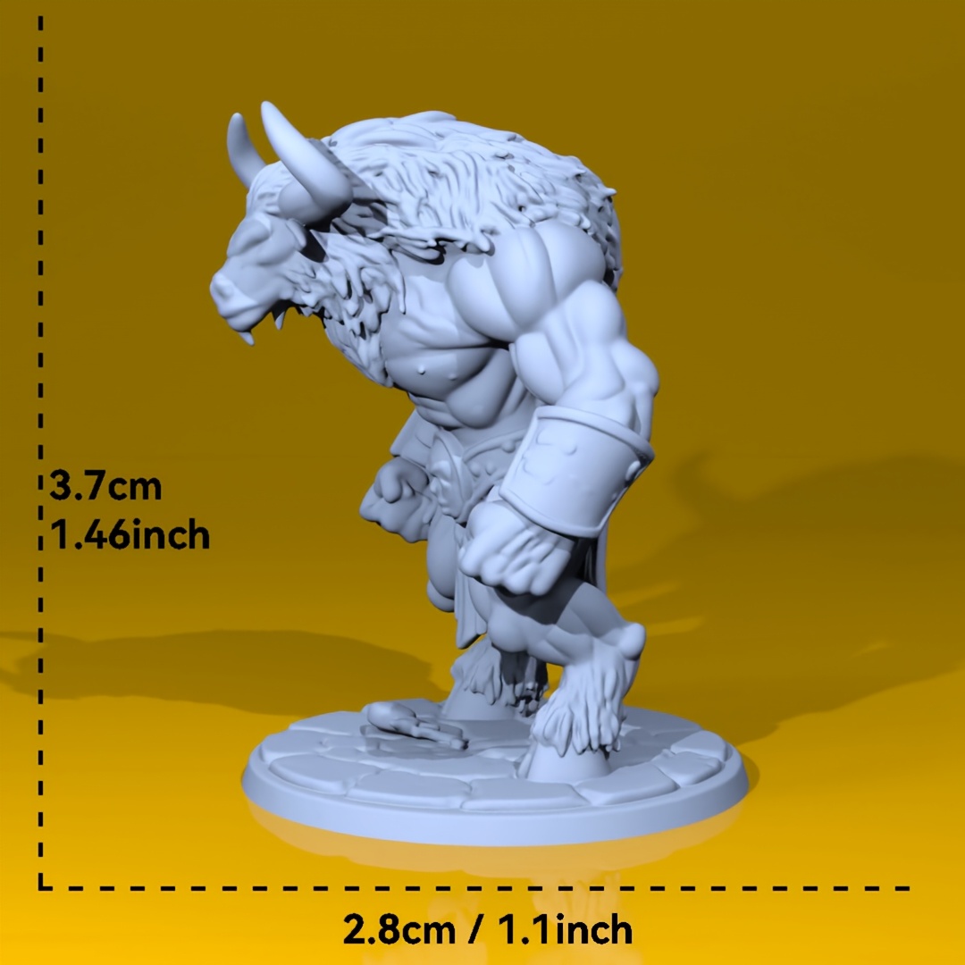 Resin Miniature - Unpainted 3d Printed Game Character For Rpgs & Collectors: retailer-supplied image