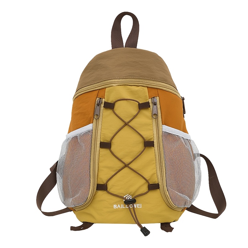 cross border new high v drawstring contrast backpack couple - Temu 
