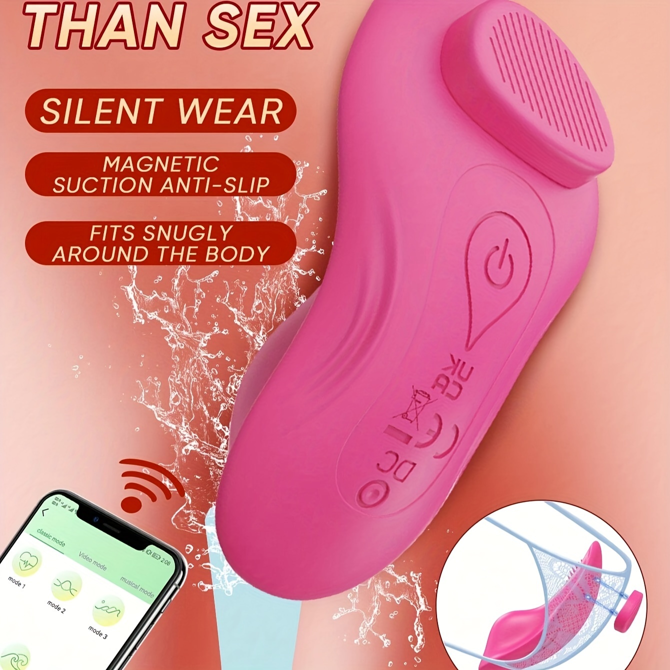 real mini sex doll Top wireless vibrating panties to enjoy sex pleasure anywhere you like main image 1