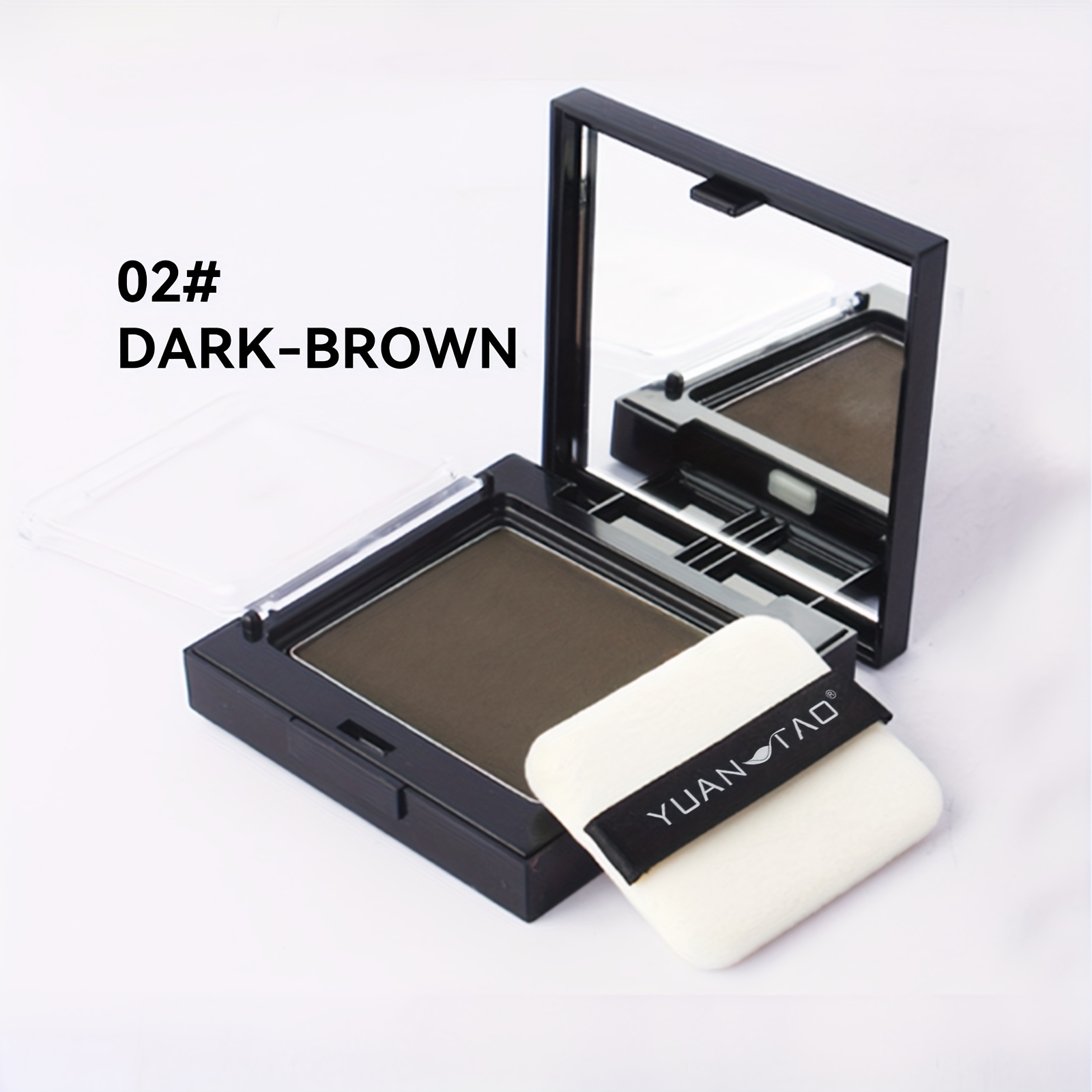 Image of Temporary Hairline Powder - Instant Temporary Color, -up For Hairline, Portable Quick-dry Paste For Gray Hair Coverage, Temporary Hair And Mustache Color For Adults