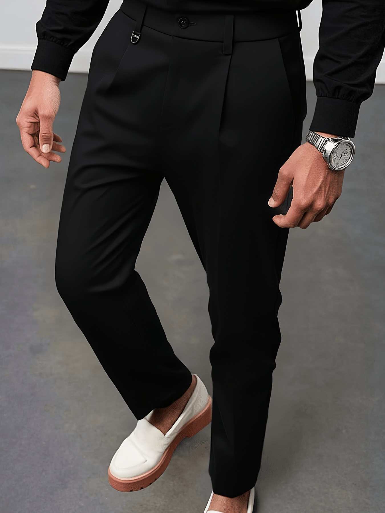 mens high end business casual trousers for spring and summer suitable for formal   details 0