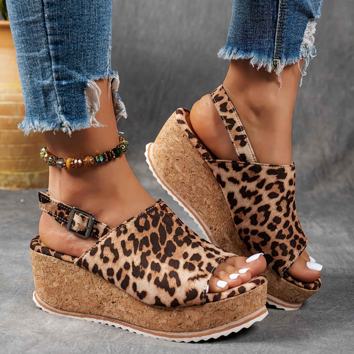 Kalbarri™ Women's Cork Platform Slingback Sandals