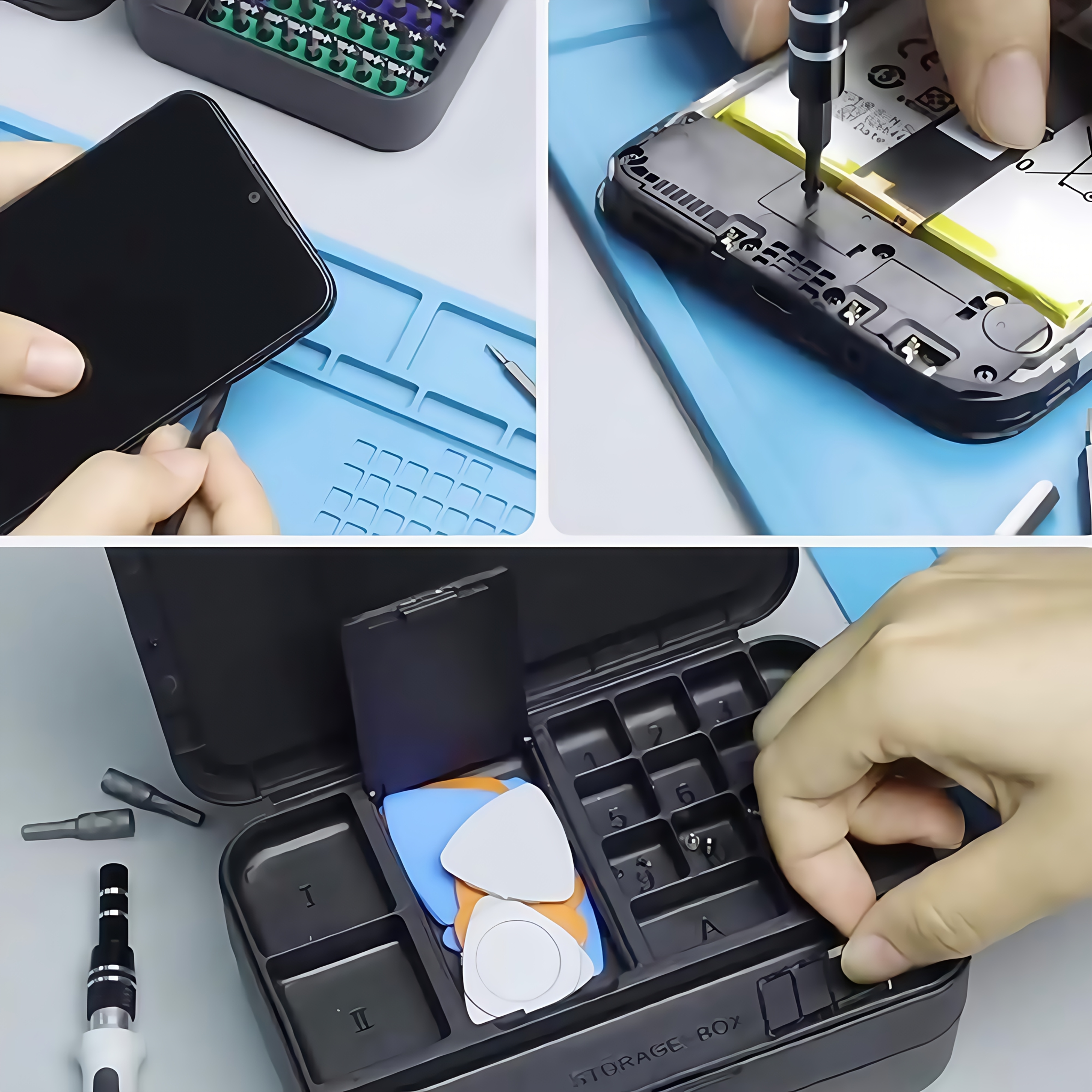 132in 1 small precision screwdriver set   repair tool kit with 108 magnetic screwdriver bits   screwdriver set with extension rod kit for phone computer tablet watch anti slip handle and 360 rotating flexible hose design Product details 4
