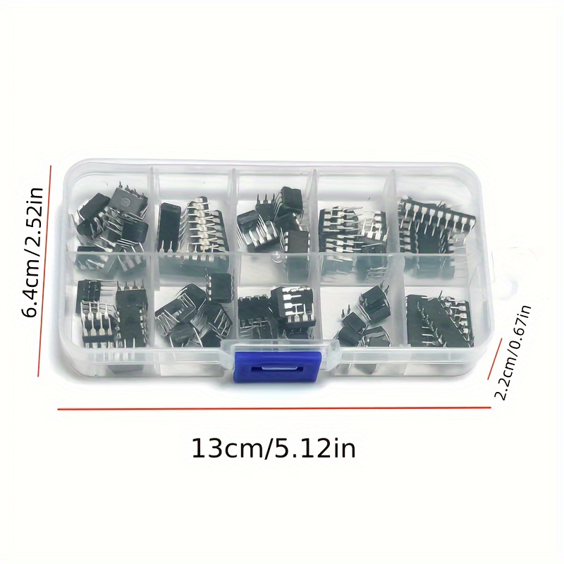 kit de 85 piezas de chips   ne555, lm324 y más - componentes electrónicos versátiles para proyectos diy detalles 1