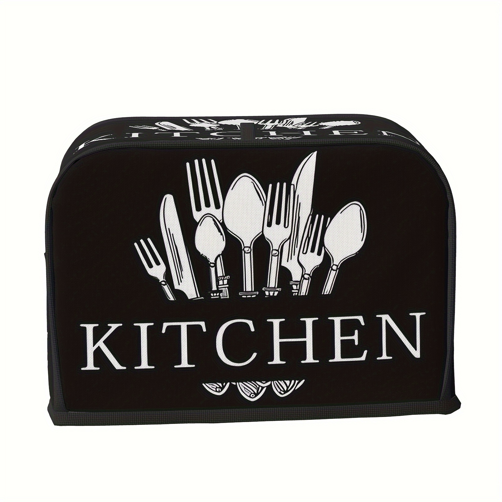 Image of 1pc Upgraded Kitchen Toaster Cover - A Dust-proof Bread Toaster Oven Of High-quality Polyester - A Storage Bag For Small Kitchen Appliances - For Women - Space- - With A