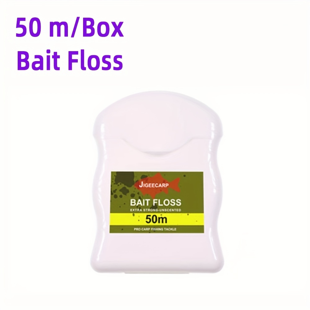 Image of 50m Carp Fishing Accessories Bait Floss Grips Pop Up Boilies Holder Chod Hair Ronnie Rig Method Feeder Fishing Terminal Tackle