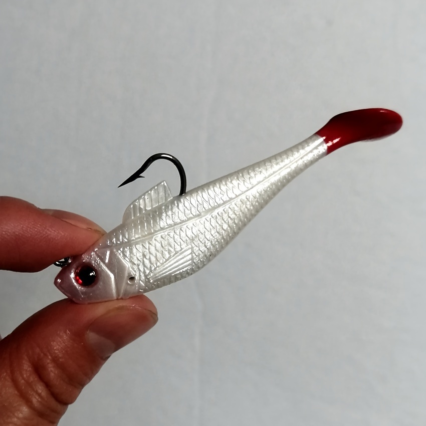 Pre rigged Jig Head Soft Fishing Lures Paddle Tail Swimbaits - Temu Portugal