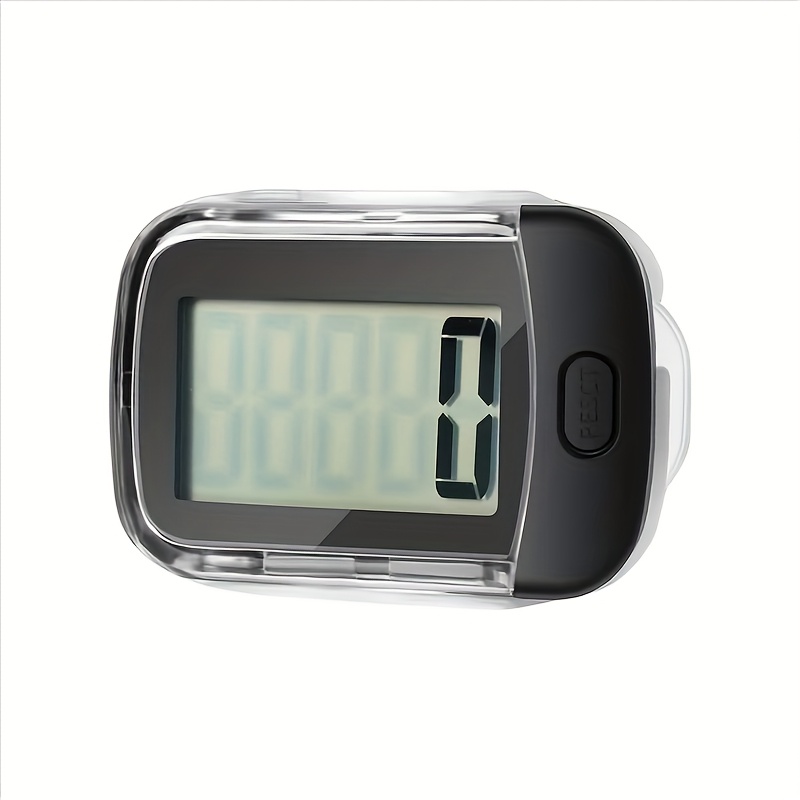 3d pedometer   counter with removable clip lanyard black battery powered 36v for outdoor sports fitness tracking   monitoring
