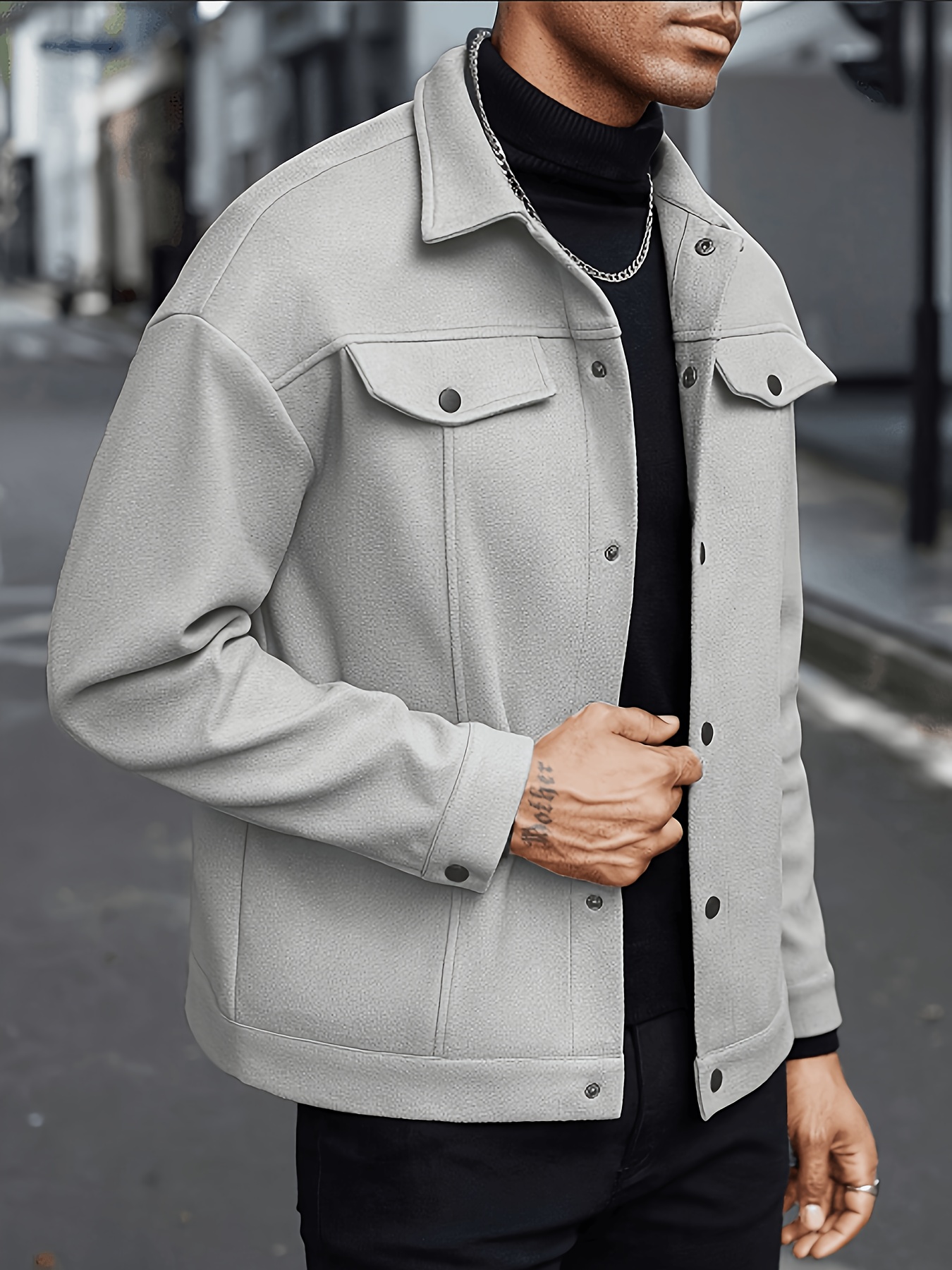 mens fashion casual jacket classic simple and comfortable outfit mens casual wear mens outerwear for daily wear mens outfit valentines day gift for men autumn   layers