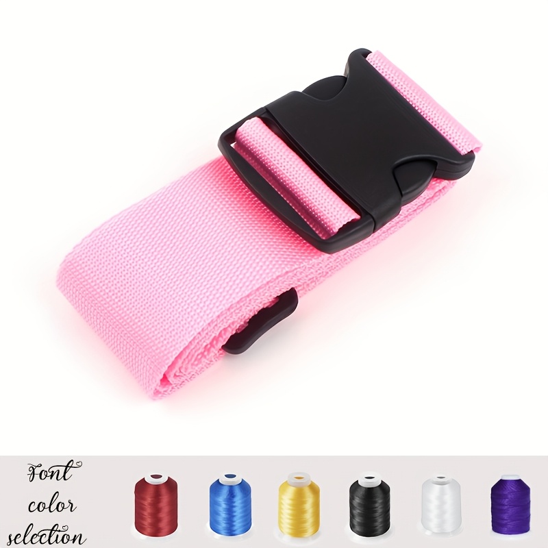 1pc customized embroidered luggage strap personalizedluggage belt   text luggage protector andidentifier suitable for outdoor travel
