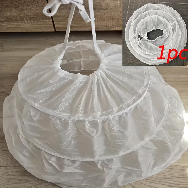 E-shop Elegantes weißes Tüll Kurzrock Kleid Bustier, modisches Polyester Hochzeit Unterrock Kleid, mit Rüschen Design - Prinzessin Hochzeit