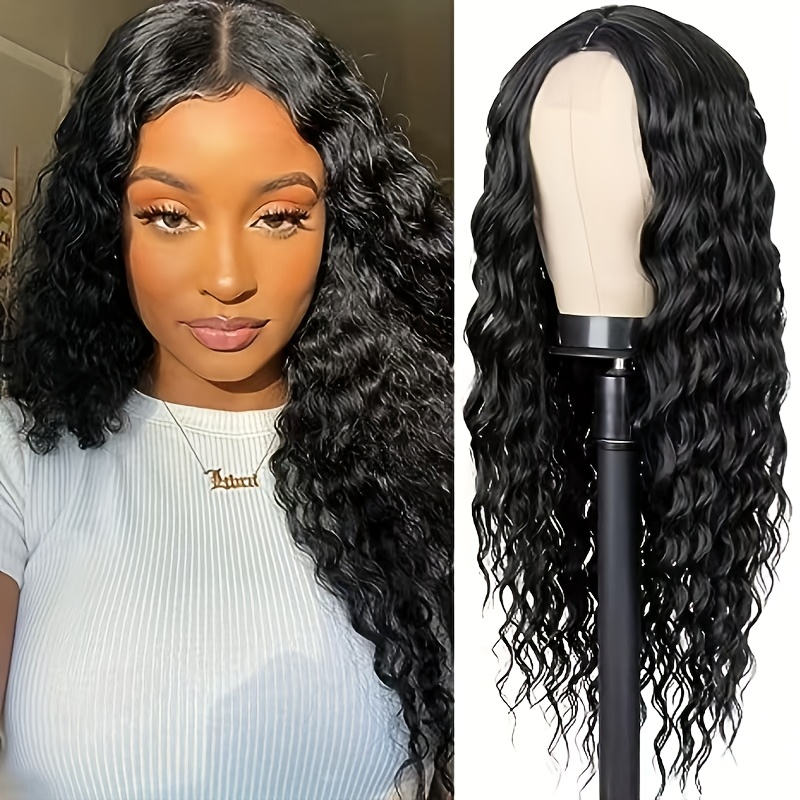 

26 Inches Fashionable Ladies Black Long Curly Hair, Silk Material, Suitable For , Holidays