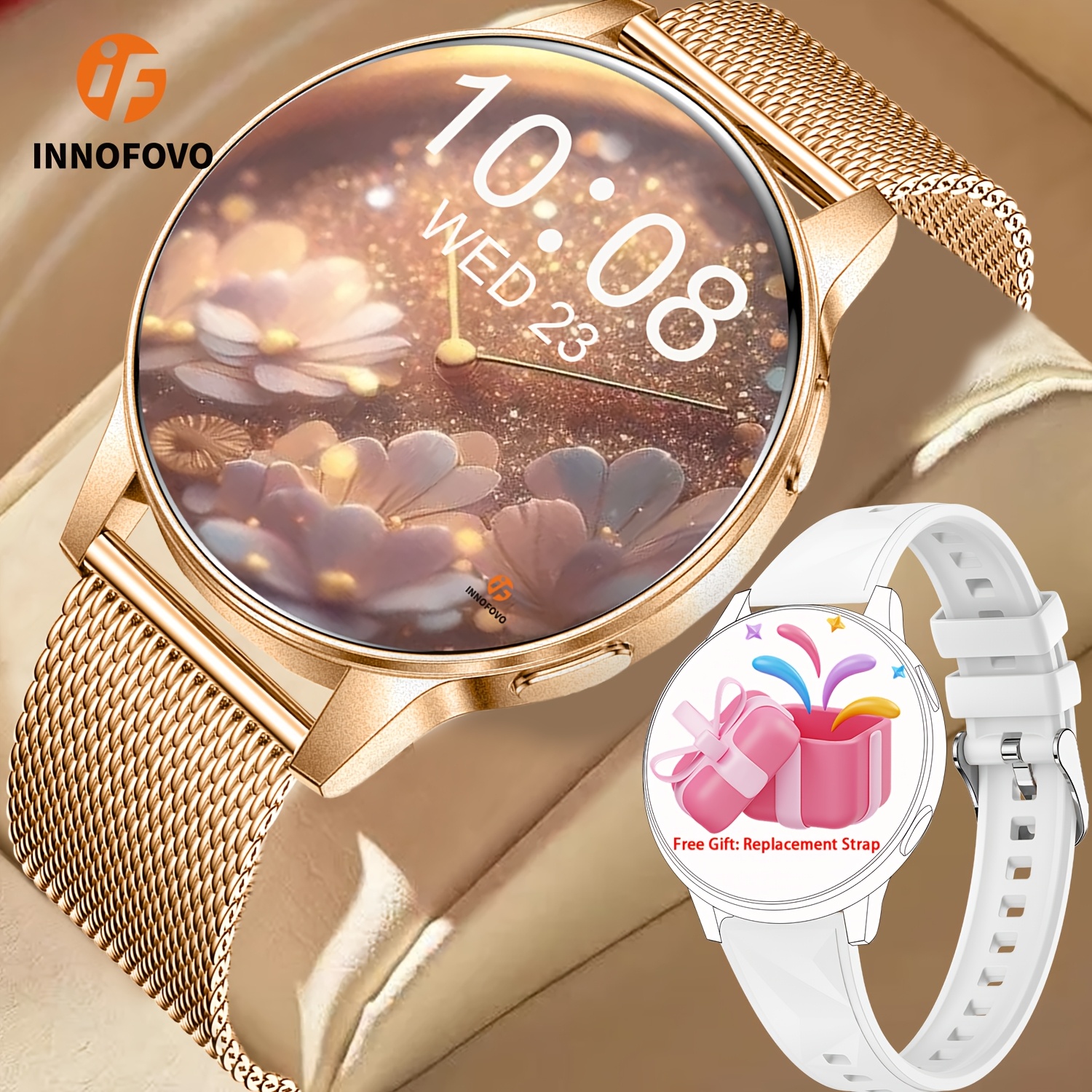 Smart Watch with HD Touchscreen and Voice Assistant