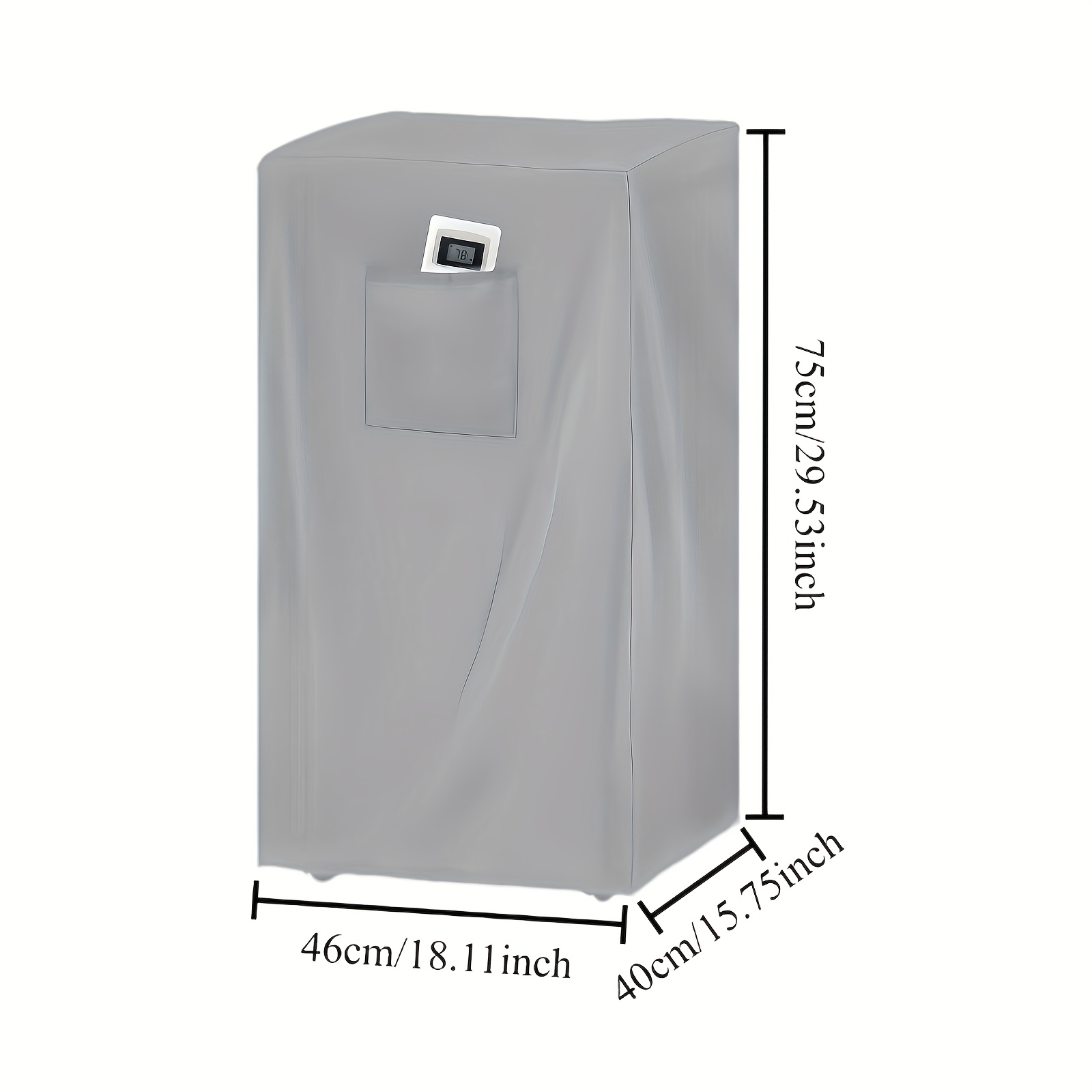 TEMU 1pc Portable Air Conditioning Cover-2 Colours (black/grey), Suitable For Portable Air Conditioners, Suitable Fo Portable Air Conditioners For