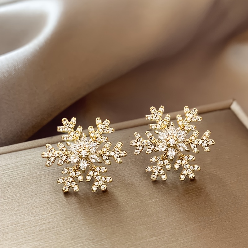 

Elegant Stud Earrings - Christmas Theme, Alloy, No , Jewelry For Women, & Holiday Gifts - 1 Pair