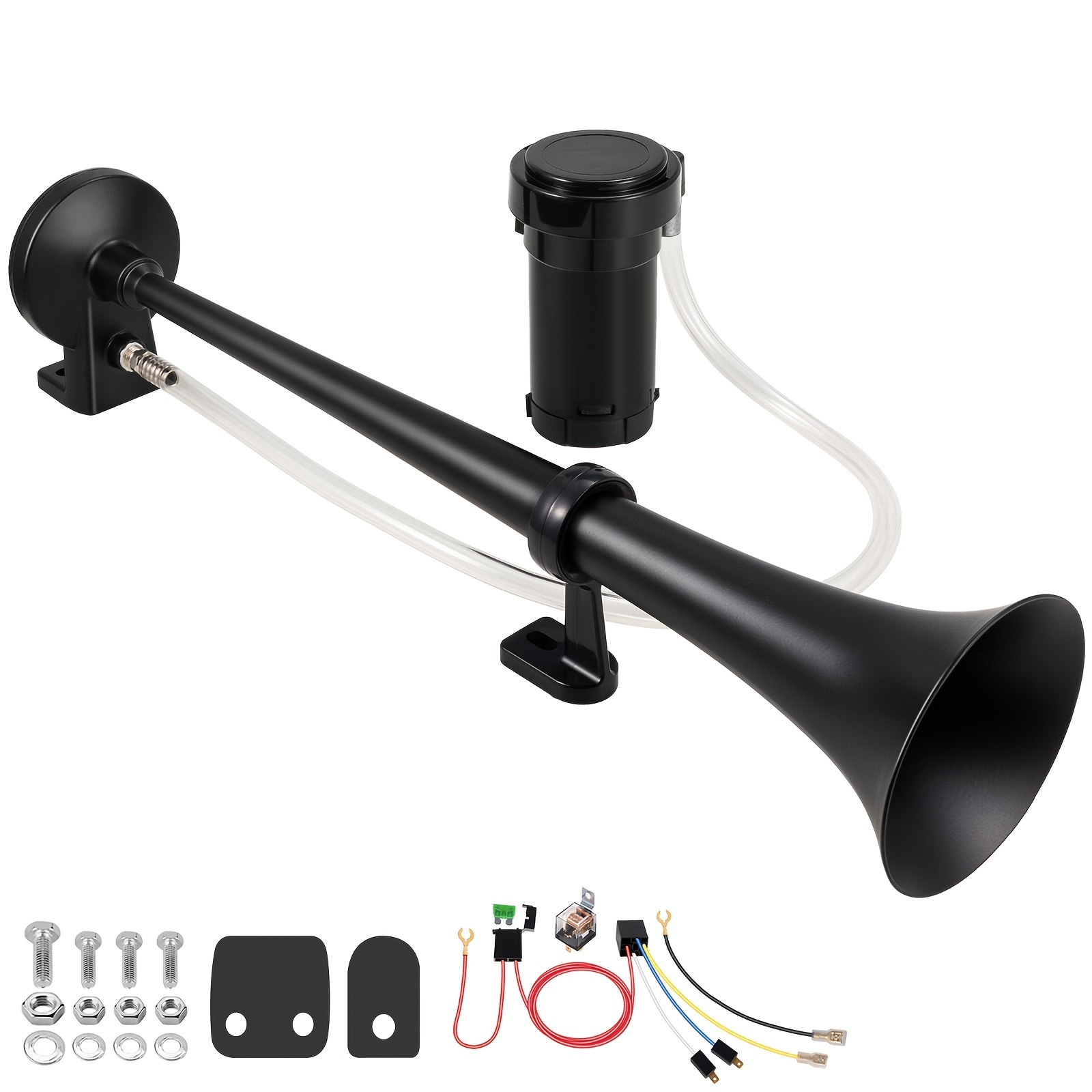TEMU Allrey Train Horn For Truck 12v, 12 Volt Air Horns Super Loud Truck Air Horn With Compressor For Any Vehicles Train Boat, Motorcycle