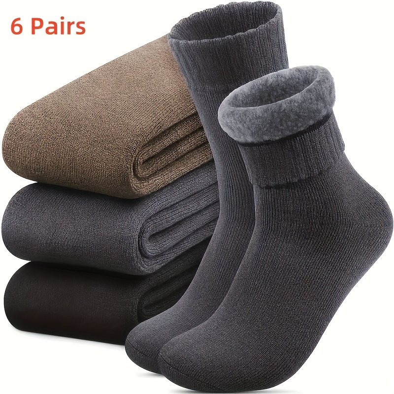 Lot De 6 Paires De Chaussettes Thermales ADVT - Mi-mollet - Unisexe 39-42 - Neuf