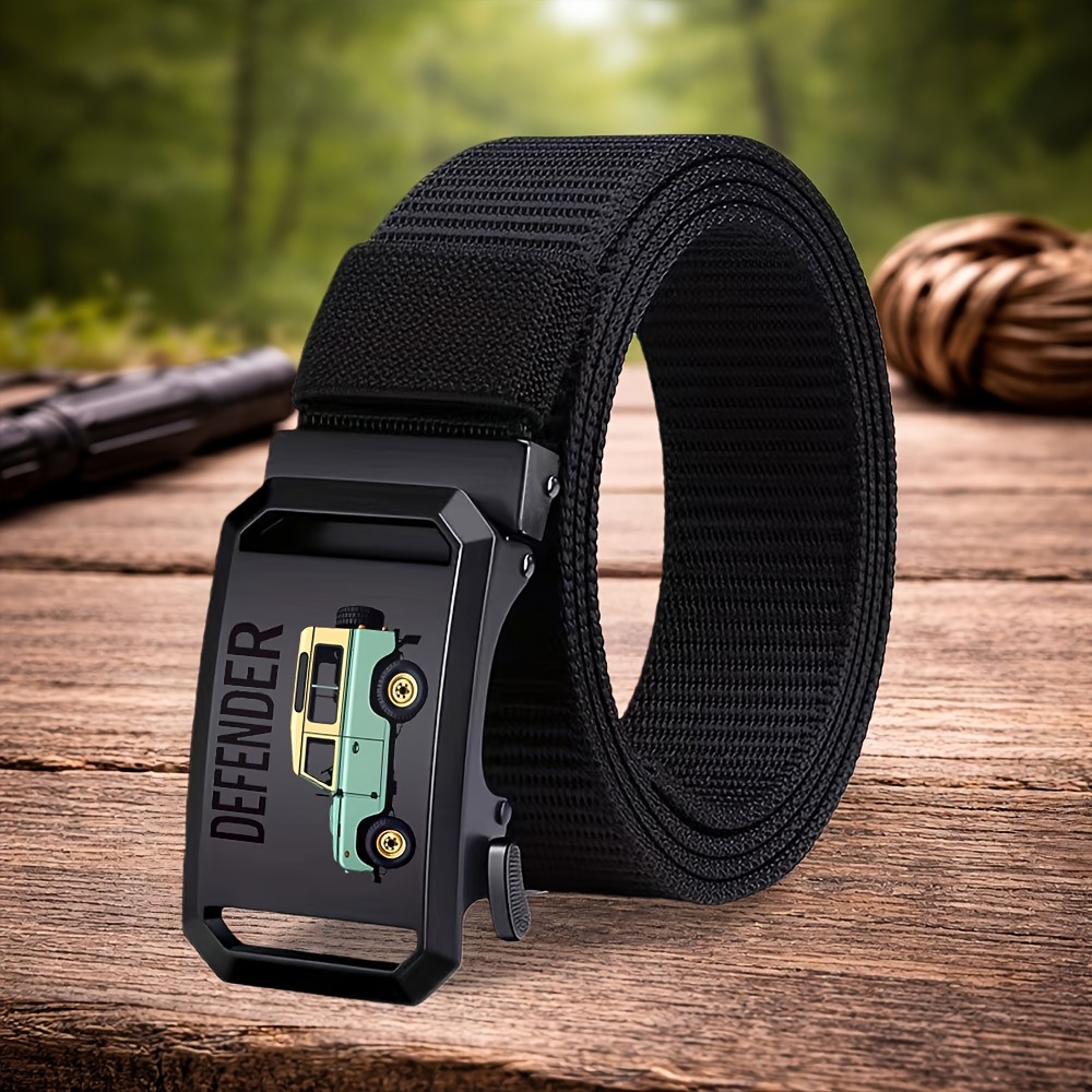 TEMU 1pc For Land For Defender Belt For Men - Genuine Branding Accessory, Suitable For Casual & Business Wear, Versatile Formal Belt For Daily Use,