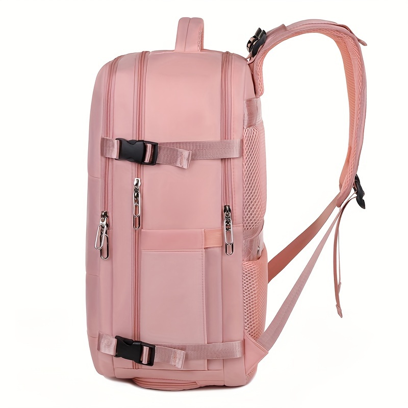 minimalist solid color backpack all match large capacity outdoor trip rucksack for women daily use school backpack