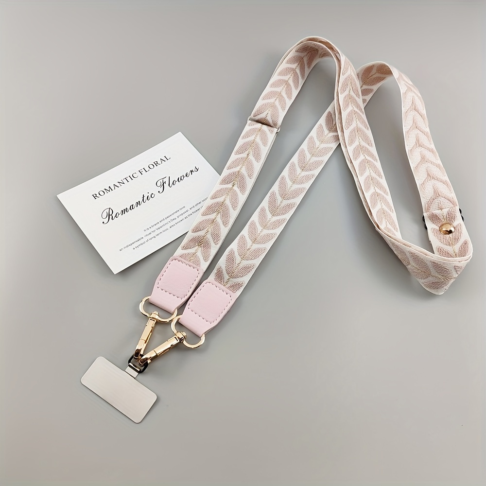 E-shop Handy-Lanyard, Verlängerter Umhängegurt mit Verstellbarem Nackenband ohne Erstickungsgefahr, Modisches Damen-Lanyard, Anti-Verlust-Gurt,