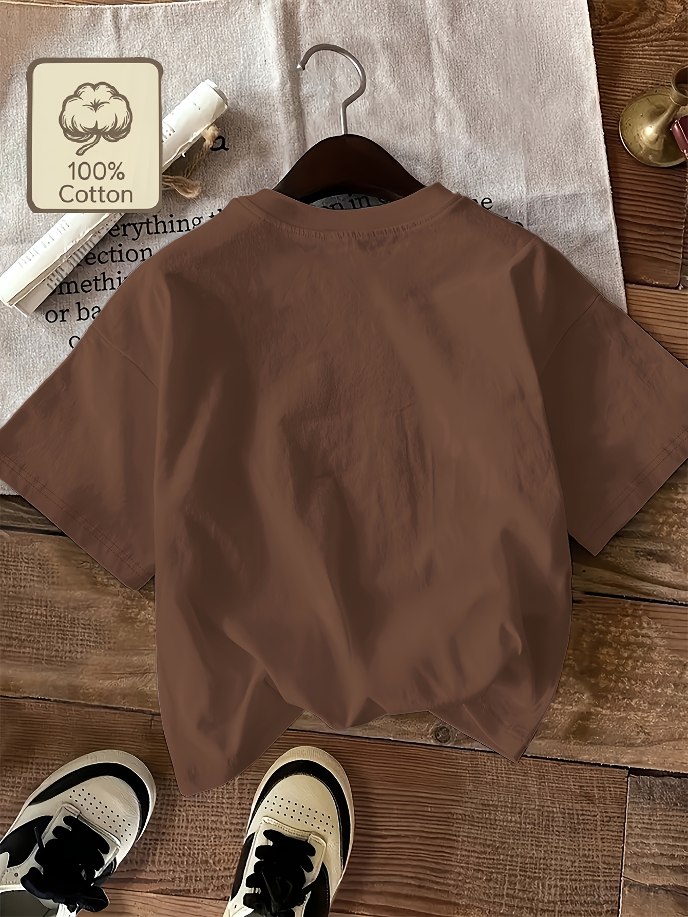 Koton T-shirt Bambini E Ragazzi Con Stampa Slogan – Maniche Corte, 100% Cotone, Ecru, Taglia 11/12 Anni