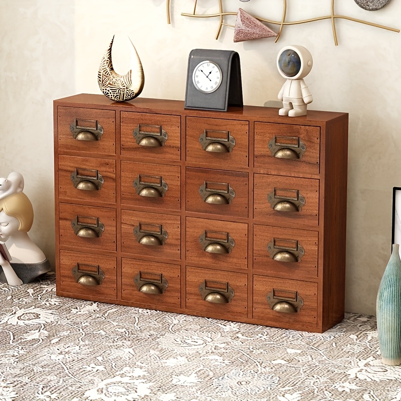 vintage holz schreibtisch organizer mehreren schubladen - Temu Austria