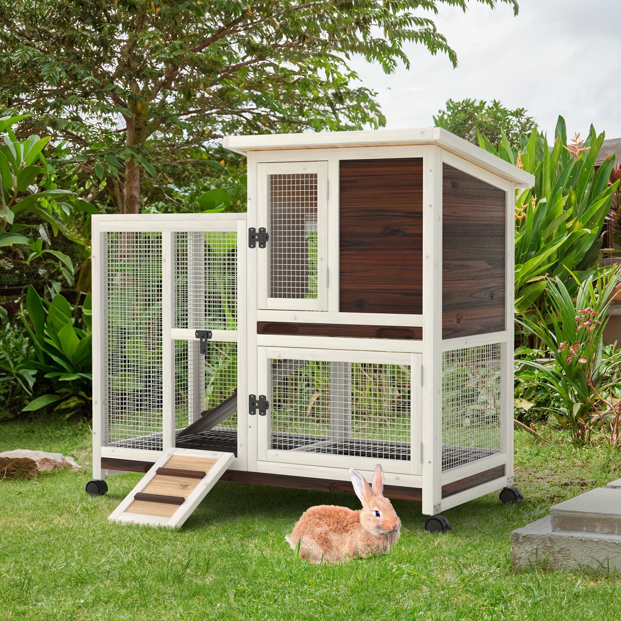 3 story bunny cage best sale