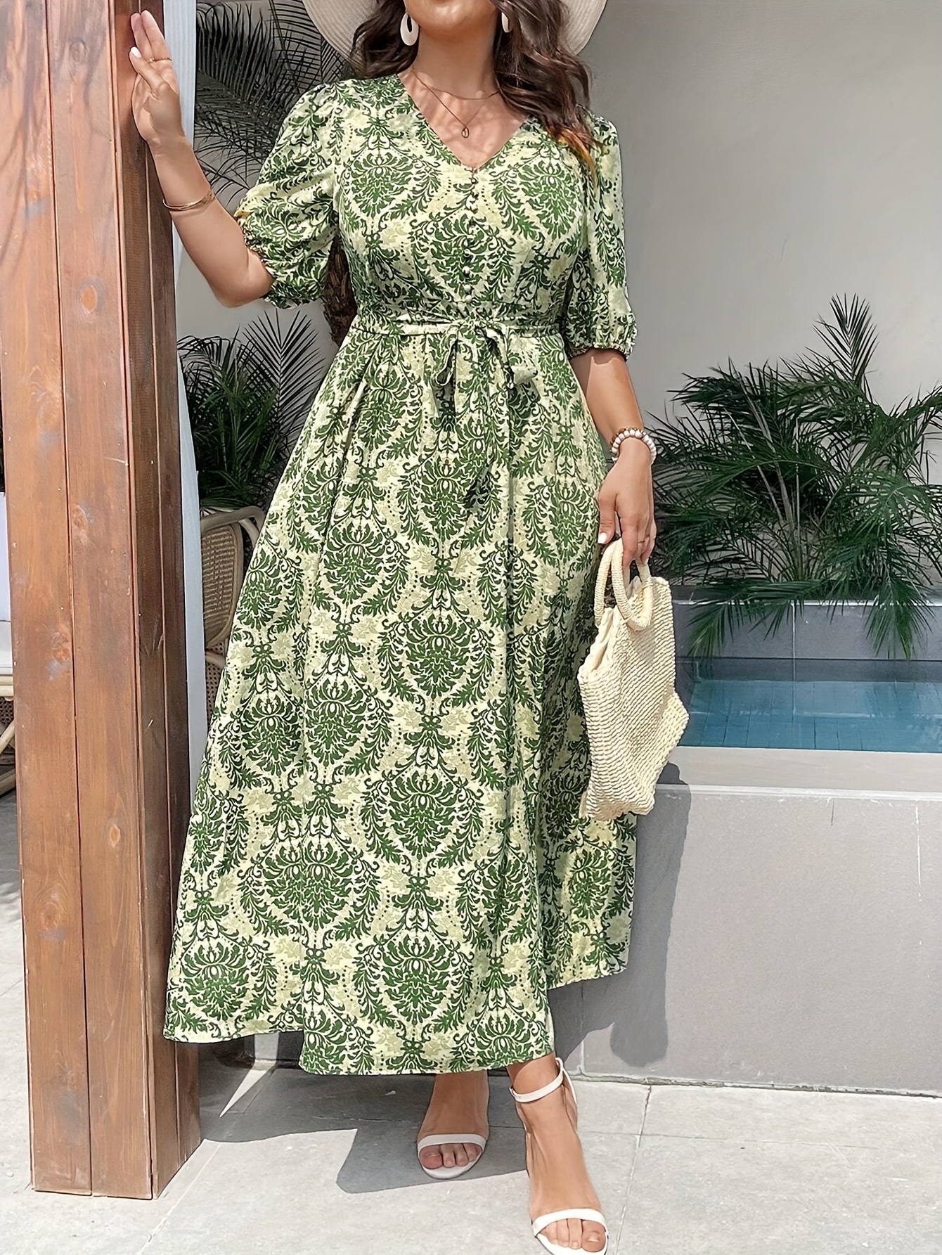 chinese dress ladies All-matching Loose Casual Velvet Knee-length Long Sleeve Short Dress   G-daat