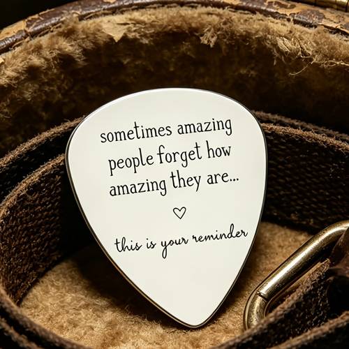 sparkling people how amazing are reminder a healing stainless steel guitar pick full of family and colleagues who are experiencing self and low periods as a healing gift