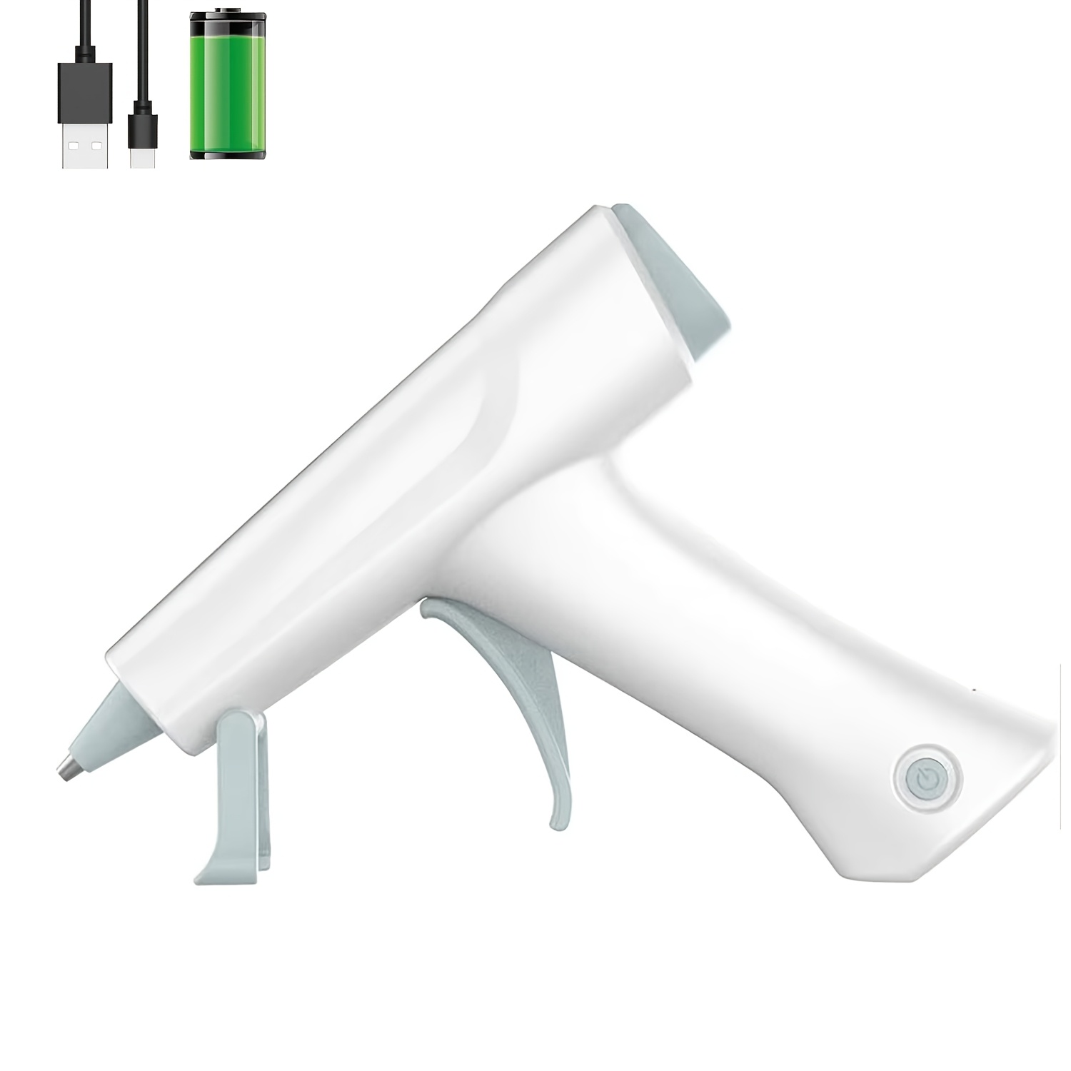 Image of Wireless Hot Glue Gun With 2600mah Battery, Usb Type-c Charging, 20 High-strength Glue Sticks, Auto Shutoff - Ideal For Diy Crafts & Quick Repairs Pink.halloween Gifts.