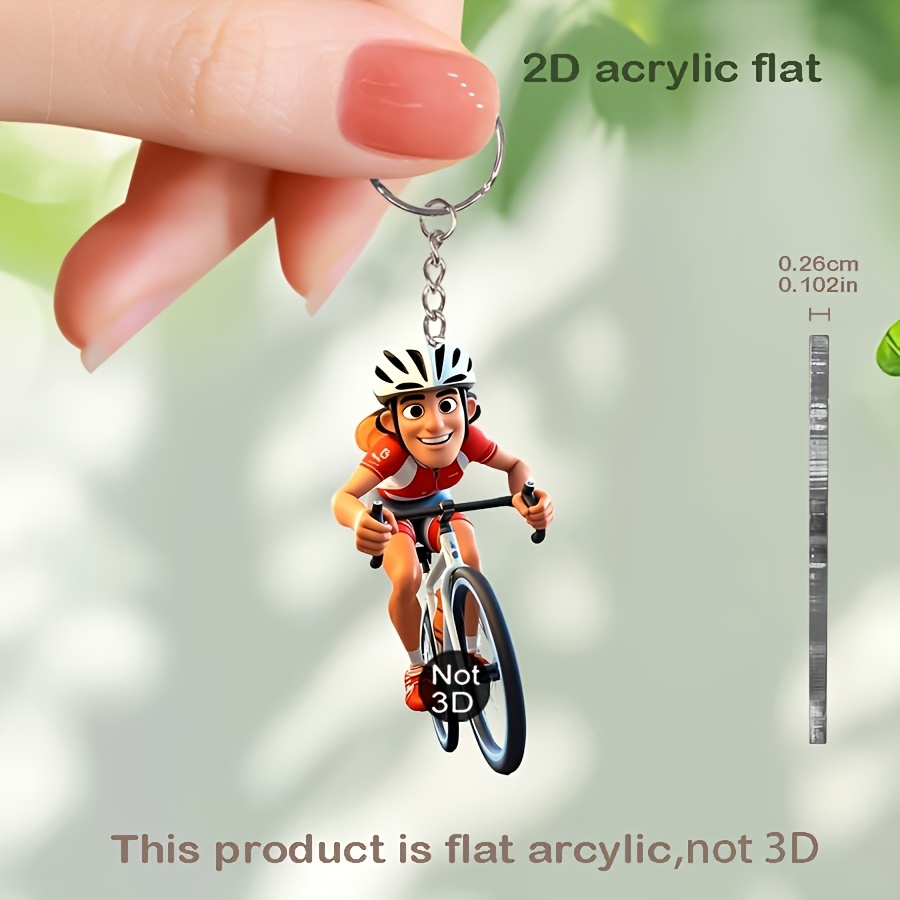 2d 2d 楊関 自転車 キャラクターキーホルダー 2d アクリルキーホルダー 