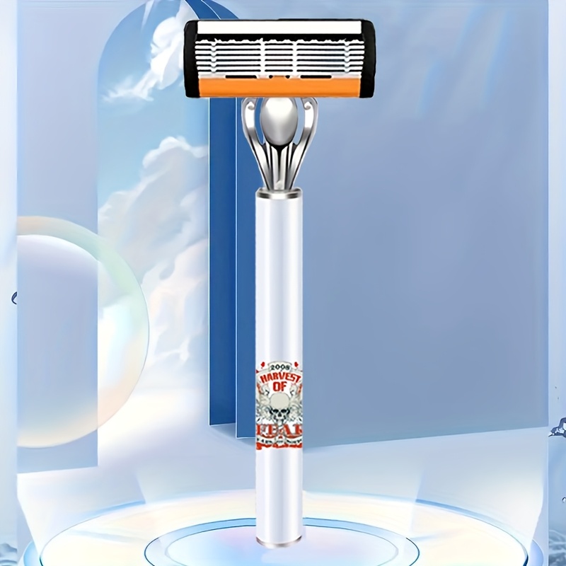 Men'S 72-Blade Razor: Progressive Design for Painless Shaving, 2 Non-Slip Handles, Classic Style, Ideal Gift for Birthday/ Father'S Day